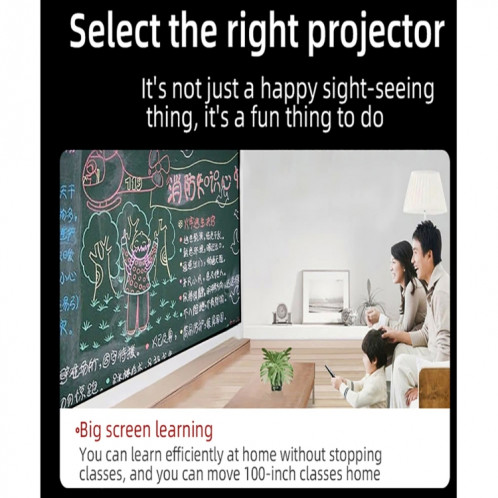 YG620 1920x1080P 2800 Lumens Projecteur numérique portable LED HD pour cinéma maison SH9440391-016