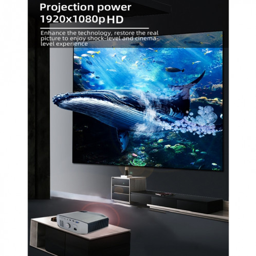 YG620 1920x1080P 2800 Lumens Projecteur numérique portable LED HD pour cinéma maison SH9440391-016