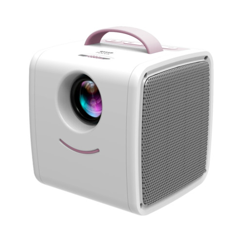 Q2 LED 1080P Mini projecteur portable pour enfants, type de prise: (blanc rose) SH201A1995-013