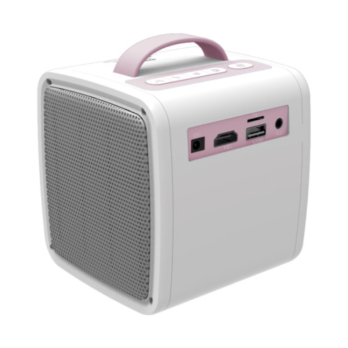 Q2 LED 1080P Mini projecteur portable pour enfants, type de prise: (blanc rose) SH201A1995-013