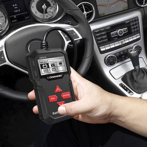 Détecteur de batterie de résistance de capacité de batterie de test de batterie de voiture KONNWEI KW210 SK9473128-017