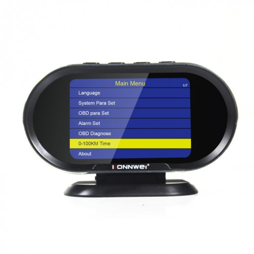 KONNWEI KW206 Scanner de défaut de voiture OBDII / EOBD12V 2 en 1 + moniteur LCD 3,5 pouces SK94751505-017