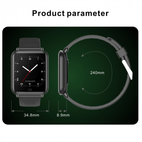 Q9T 1.3 pouces TFT écran tactile double mode Bluetooth Smart Watch, prise en charge de la détection de la température corporelle / moniteur d'oxygène sanguin / tensiomètre (vert) SH401E609-016