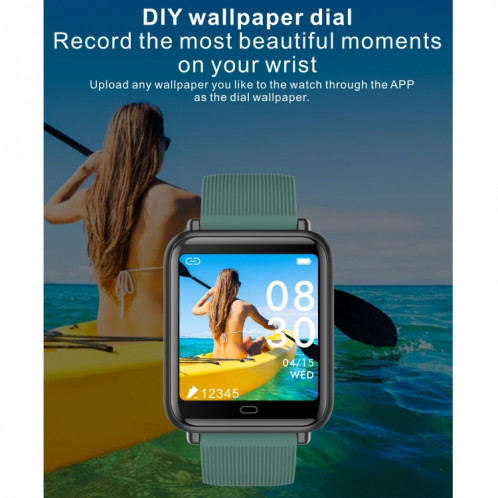 Q9T 1.3 pouces TFT écran tactile double mode Bluetooth Smart Watch, prise en charge de la détection de la température corporelle / moniteur d'oxygène sanguin / tensiomètre (vert) SH401E609-016