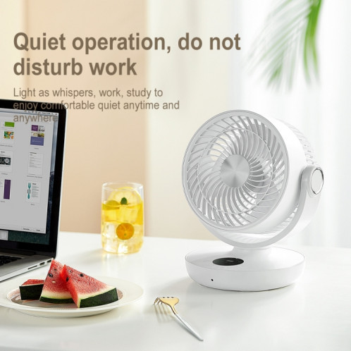 WT-F44 Réglable Desktop LED Smart Digital Circulation Air Circulation Ventilateur électrique, 3 Vitesse Control (Vert) SH051G770-010