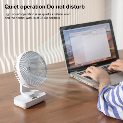 Petit ventilateur oscillant de bureau portable D606Y (noir) SH074B1647-09