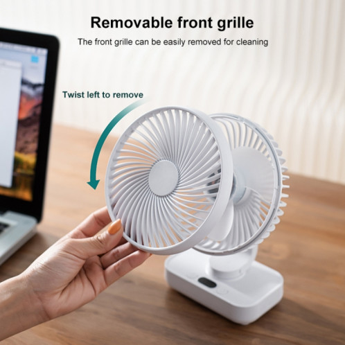 Petit ventilateur oscillant de bureau portable D606Y (noir) SH074B1647-09