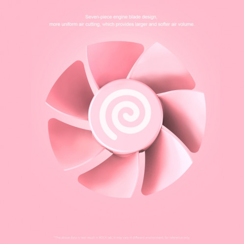ROCK F2 Mini ventilateur portable à 3 niveaux avec mode de ventilateur USB Bureau Ventilateur muet (Rose) SR011F1413-019
