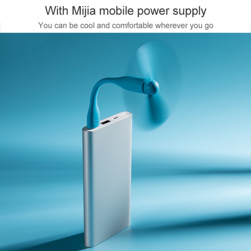 Mini ventilateur électrique USB d'origine Xiaomi Mijia portable (blanc) SX152W410-07