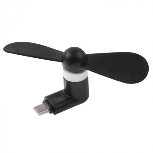 Port USB Type 3.1 Mini Port Ventilateur avec deux feuilles, pour téléphones mobiles avec fonction OTG (Noir) SP600B894-011