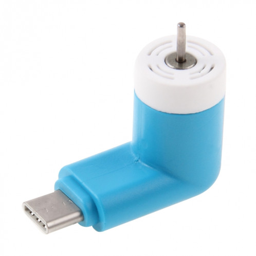 Mode USB 3.1 Type-C Mini ventilateur avec deux feuilles, pour téléphone portable avec fonction OTG (bleu) SM600L608-011