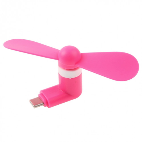 Ventilateur portatif de type USB 3.1 type C avec deux feuilles, pour téléphone portable avec fonction OTG et port USB 3.1 Type-C (Magenta) SV600M1295-011