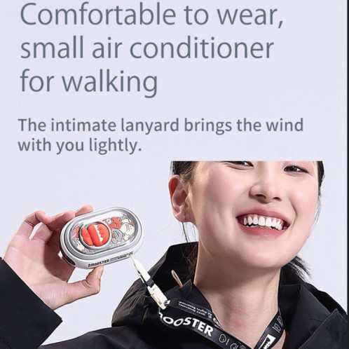 D Monster D27 Ventilateur électrique portable à suspendre avec veilleuse (gris blanc) SD99HW1580-09