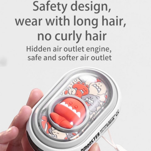 D Monster D27 Ventilateur électrique portable à suspendre avec veilleuse (gris blanc) SD99HW1580-09