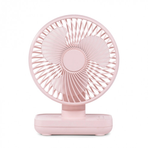 Ventilateur de bureau réglable à quatre vitesses et rechargeable USB D606 4W (rose) SH511F176-07
