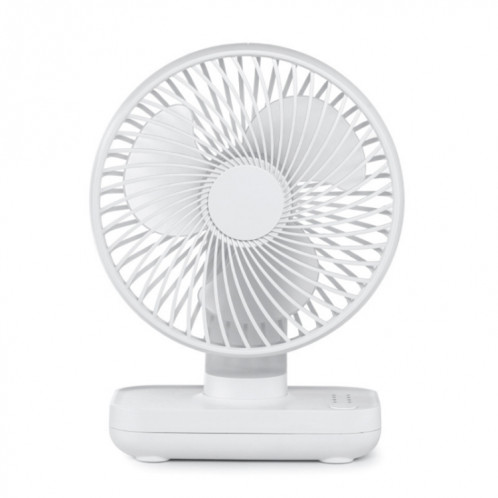 Ventilateur de bureau réglable portable à quatre vitesses rechargeable D606 4W USB (blanc) SH511W131-07