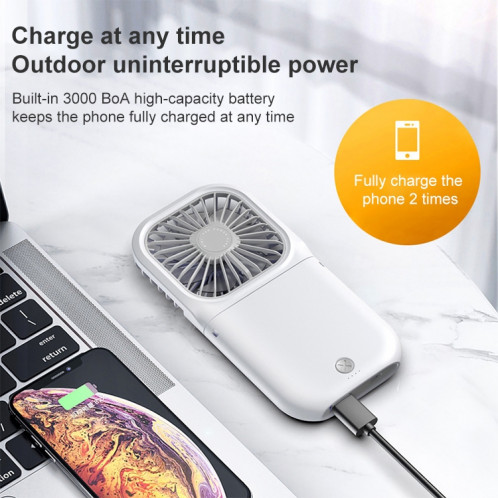 Ventilateur de bureau portable de ventilateur de poche de poche pour électroplastie F20 Pliant Mute USB suspendue ventilateur de cou (vert) SH830G1287-016