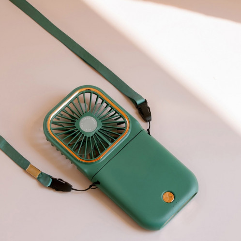 Ventilateur de bureau portable de ventilateur de poche de pochette de poche F30 Portable Mute USB suspendue ventilateur de cou, version améliorée (vert) SH831G1086-010