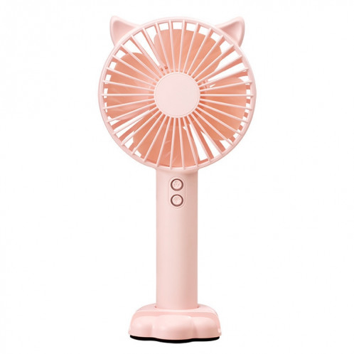 Ventilateur électrique de support de bureau multifonction N10, avec contrôle à 3 vitesses (rose) SH200F774-011