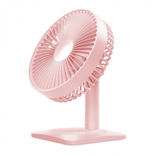 Ventilateur électrique de bureau muet de chargement USB réglable N11, avec contrôle à 3 vitesses (rose) SH201F1884-014