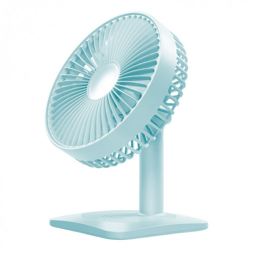 Ventilateur électrique de bureau muet de chargement USB réglable N11, avec contrôle à 3 vitesses (bleu ciel) SH01SL1763-014