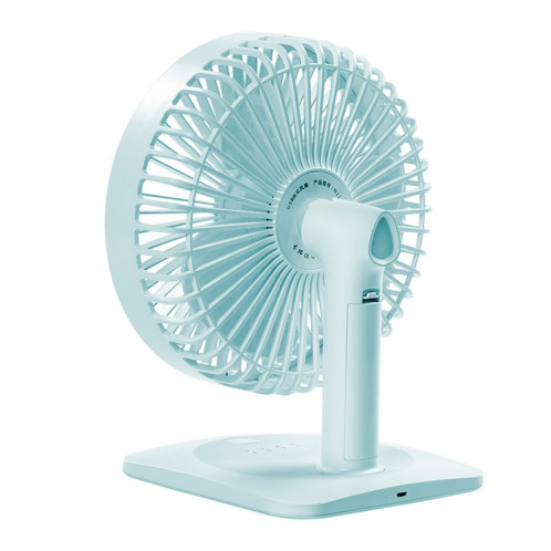 Ventilateur électrique de bureau muet de chargement USB réglable N11, avec contrôle à 3 vitesses (bleu ciel) SH01SL1763-014
