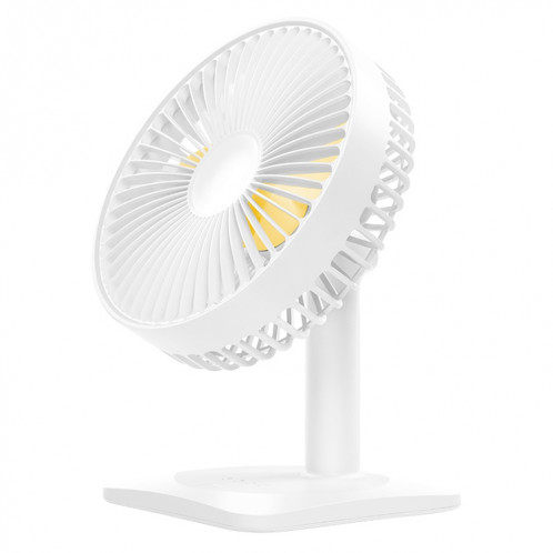 Ventilateur électrique de bureau muet de chargement USB réglable N11, avec contrôle à 3 vitesses (blanc) SH201W1704-014