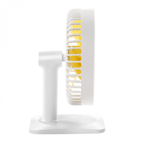 Ventilateur électrique de bureau muet de chargement USB réglable N11, avec contrôle à 3 vitesses (blanc) SH201W1704-014