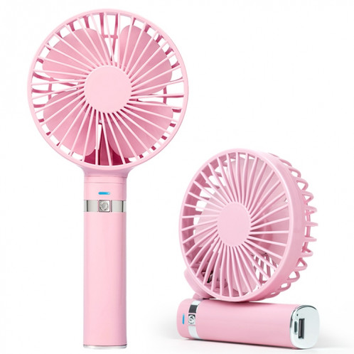Ventilateur électrique portable pliable S2, avec contrôle à 3 vitesses et veilleuse (rose) SH203F1125-013