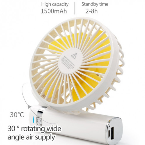 Ventilateur électrique portable pliable S2, avec contrôle à 3 vitesses et veilleuse (rose) SH203F1125-013