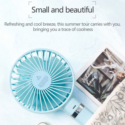 Ventilateur électrique portable pliable S2, avec contrôle à 3 vitesses et veilleuse (rose) SH203F1125-013