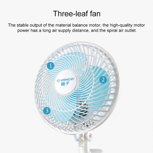 Mini ventilateur électrique de base de clip muet de dortoir domestique portatif 220V, longueur: 1,5 m SH28591951-08