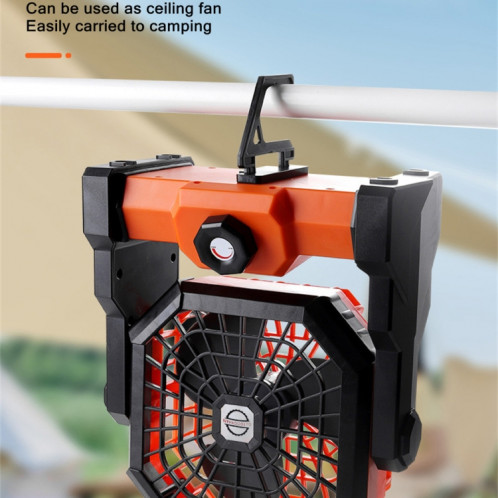 Ventilateur portatif extérieur X3 Ventilateur de refroidissement à air de charge USB avec lampe de nuit à DEL (vert) SH836G304-09
