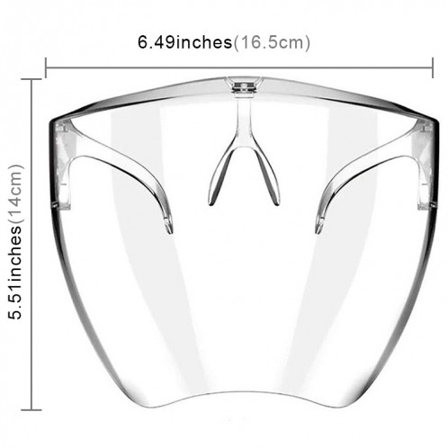 Visière Anti-salive Splash Anti-crachat Anti-buée Compatible avec la pratique du vélo et les lunettes de soleil et de vue SH0001109-07