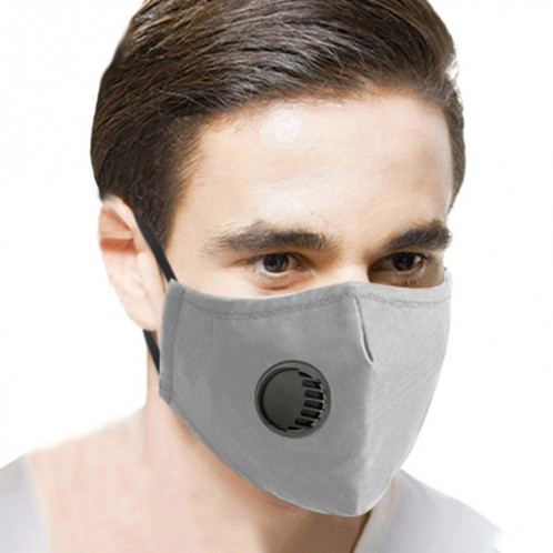 5 PCS pour hommes femmes filtre remplaçable lavable masque respiratoire PM2.5 masque anti-poussière (gris) SH503H1848-07