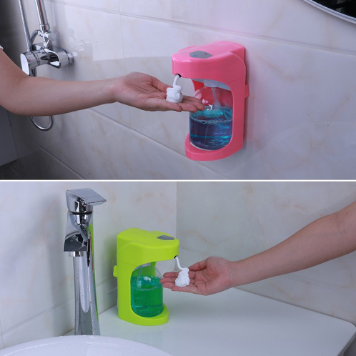 OH-Bubble Distributeur de savon en mousse à induction automatique en plastique à double usage pour bureau mural (blanc) SH810W569-09
