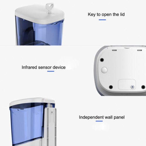 Distributeur automatique de savon de désinfection de machine à laver de main d'induction 700ml, version liquide SH2147360-016