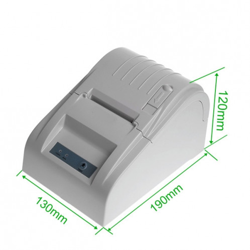 Imprimante de reçu thermique portable de 90 mm / sec POS-5890T, commande compatible ESC / POS (noir) SH003B1757-010