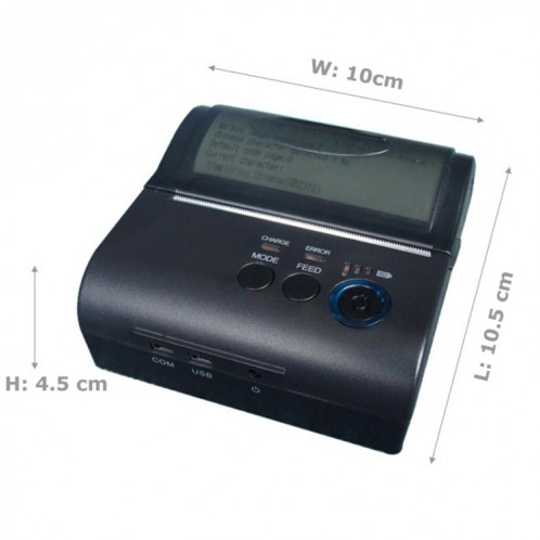 Imprimante de reçus thermique portable Bluetooth POS-8001LD SH0004655-06