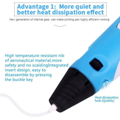 Stylo d'impression 3D portable, prise USB (jaune) SH038Y1561-013