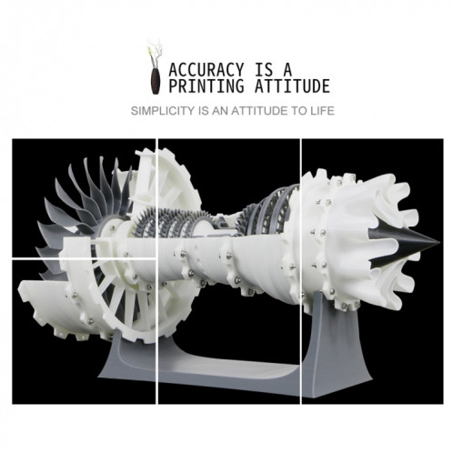 Imprimante 3D physique tridimensionnelle de cadre de plaque métallique de haute précision de bureau de JGAURORA A5 SH0053151-016