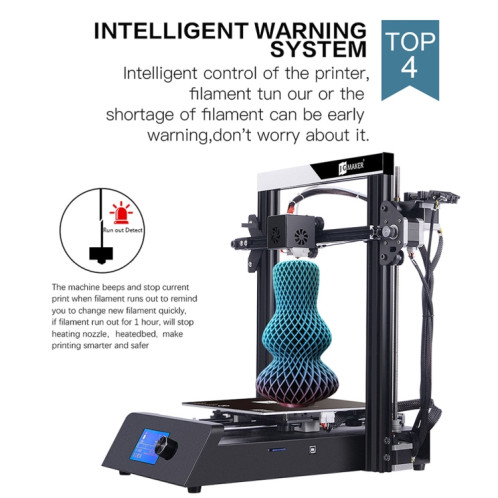 Imprimante 3D de bureau à écran LCD JGAURORA Magic 250W avec commande par bouton SJ0060425-013
