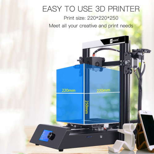 Imprimante 3D de bureau à écran LCD JGAURORA Magic 250W avec commande par bouton SJ0060425-013
