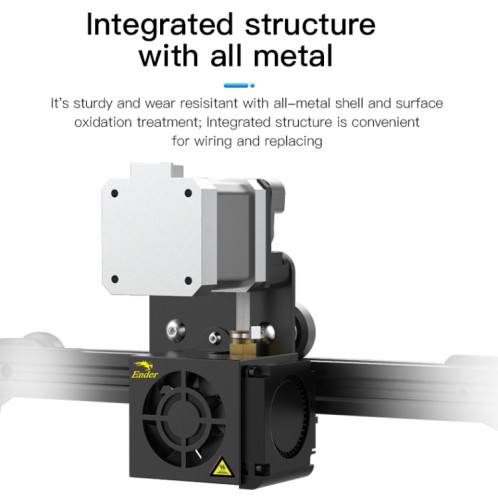 Creality Ender-3 Kit complet de buse d'extrudeuse pour mécanisme d'extrusion directe avec moteur pas à pas SC00691255-09