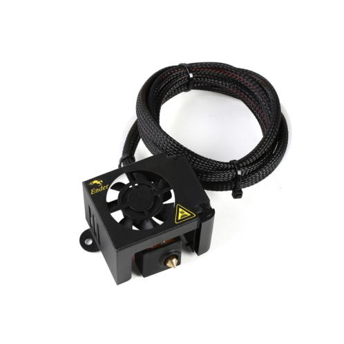 Kit d'extrémité chaude de buse complète d'extrudeuse Creality 24V 40W avec extrudeuse de buse + ventilateur de refroidissement + coque pour imprimante 3D Ender-3 SH0073758-010