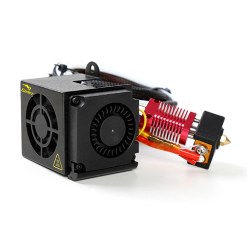 Kit d'extrémité chaude de buse complète d'extrudeuse Creality 24V 40W avec extrudeuse de buse + ventilateur de refroidissement + coque pour imprimante 3D Ender-3 SH0073758-010