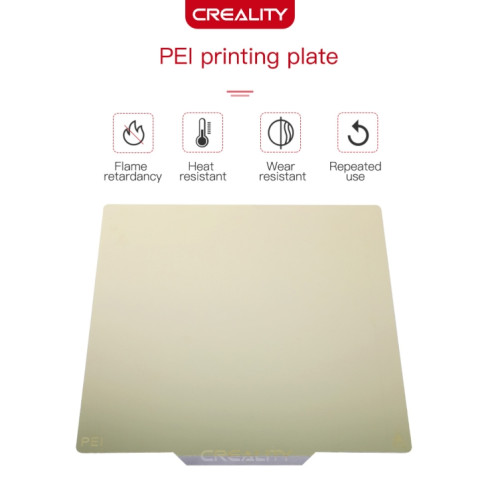 Creality PEI Priting Plate Feuille d'acier à ressort PEI double face avec base magnétique pour pièce d'imprimante 3D Ender-3 SC0076424-09