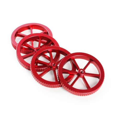 Creality Écrou de nivellement vissé à la main en métal rouge pour imprimante 3D Ender-3 / Ender-3 Pro / Ender-3 V2 / CR-10 Pro V2 (rouge) SC079R101-09