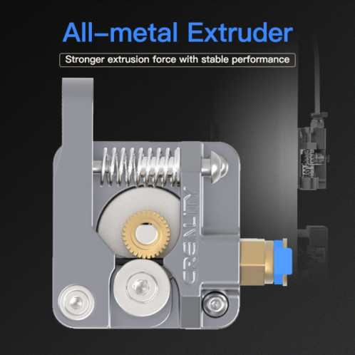 Kit d'extrudeuse Bowden Creality All Metal Silver Block pour imprimante 3D Ender-3 / Ender-3 Pro / Ender-3 V2 / CR-10 Pro V2 SC0080488-011