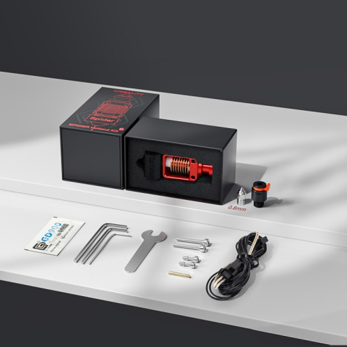 CREALITY Imprimante 3D Partie Spider Haute Température et Haut Débit Hotend Pro (Rouge) SC0087785-011